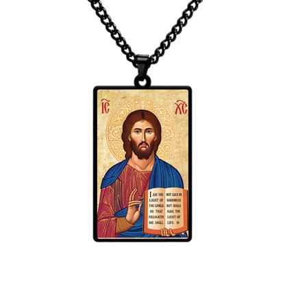 Cretan-Style Christ the Teacher,Christian necklace,Priest necklace,Christ necklace,Gift necklace
