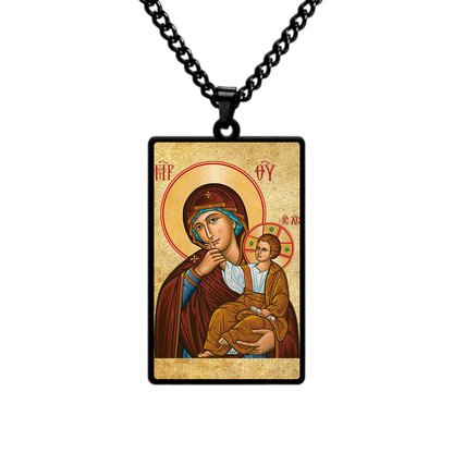 Our Lady of Consolation,Christian necklace,Priest necklace,Christ necklace,Mother Mary necklace,Gift necklace