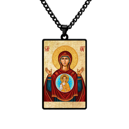 Our Lady of the Sign,Christian necklace,Priest necklace,Christ necklace,Mother Mary necklace,Gift necklace