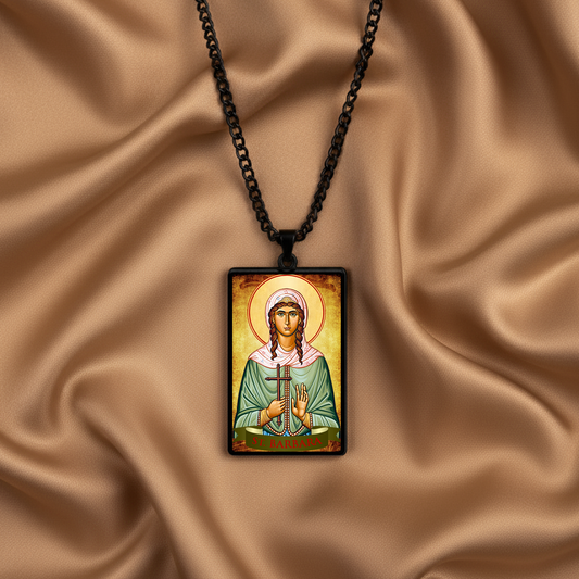 St. Barbara,Christian necklace,Priest necklace,Saints necklace,Gift necklace