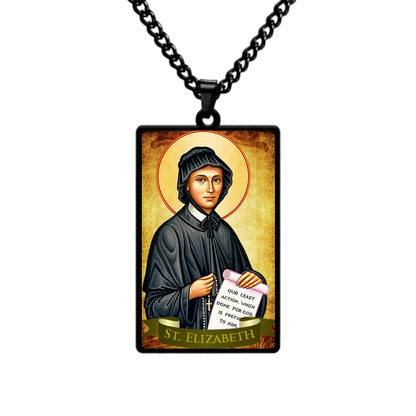 St.Elizabeth Seton,Christian necklace,Priest necklace,Saints necklace,Gift necklace