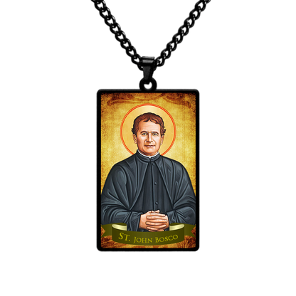 St.John Bosco,Christian necklace,Priest necklace,Saints necklace,Gift necklace