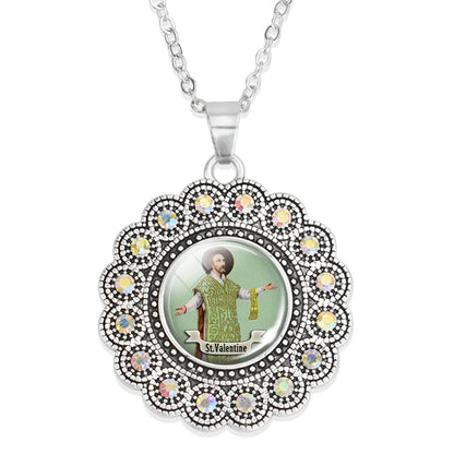 St.Valentine necklace,Christian choker necklace,Christmas Gift