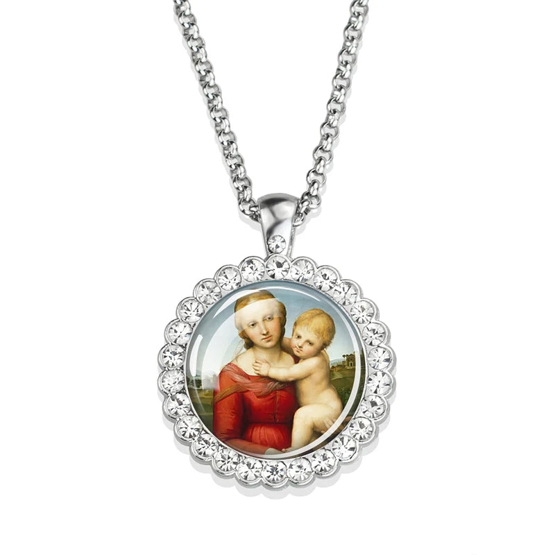 Mother Mary Necklace,Christian Necklace,Religious Jewelry
