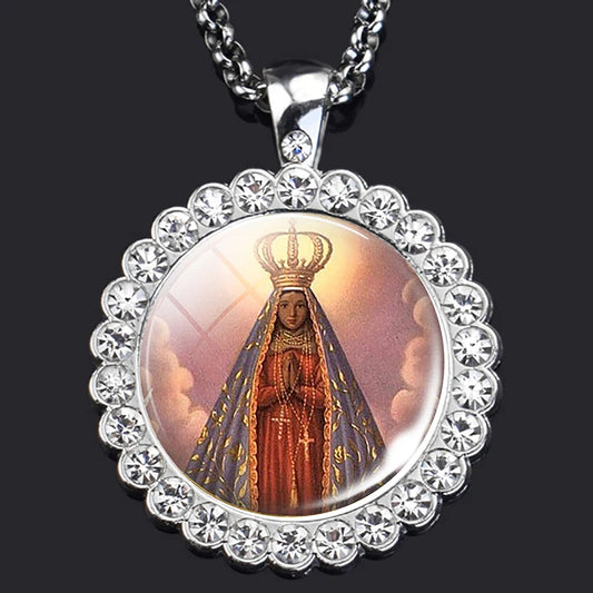 Blessed Virgin Mary Christian necklace,Priest necklace,Gift necklace