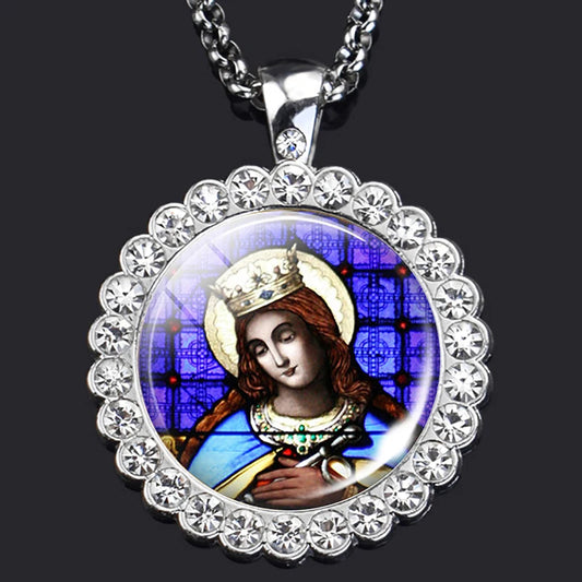 Queen Mary Christian necklace,Priest necklace,Gift necklace