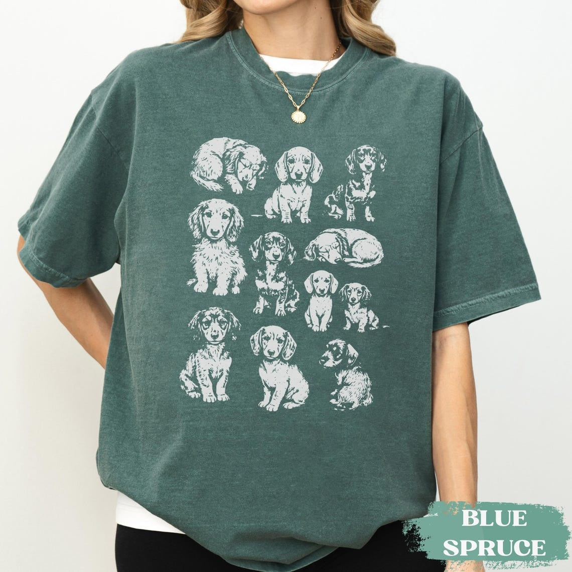 Dachshund 90s Vintage Tattoo Style Tshirt, Retro Y2k Daschund Shirt, Dog Lovers Gift,