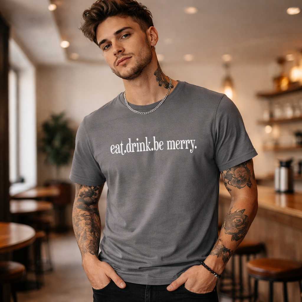 Band Lyric ,Eat Drink and Be Merry Lyric T shirt