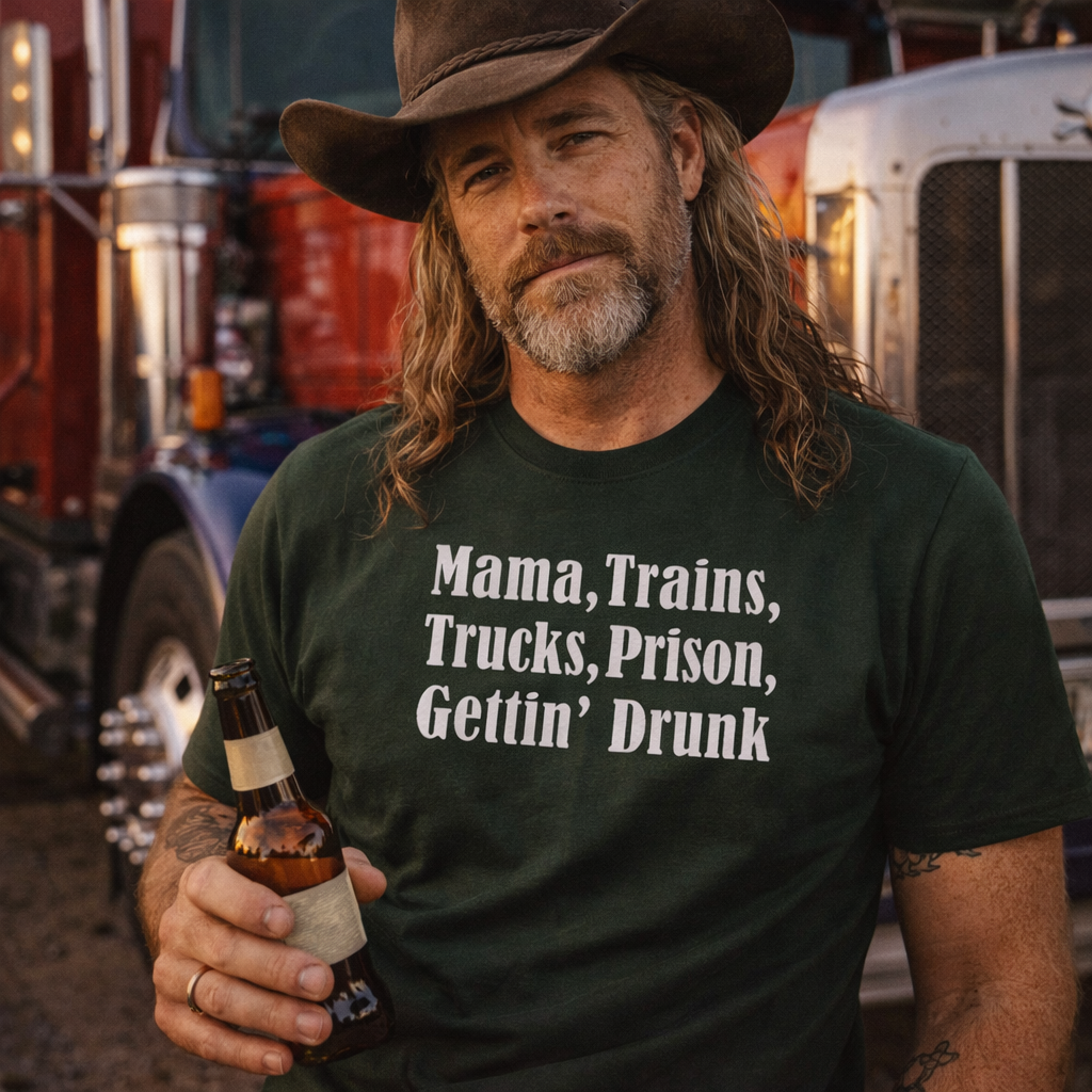 David Allan Coe Mama, trains Tshirt,Country Music Tshirt