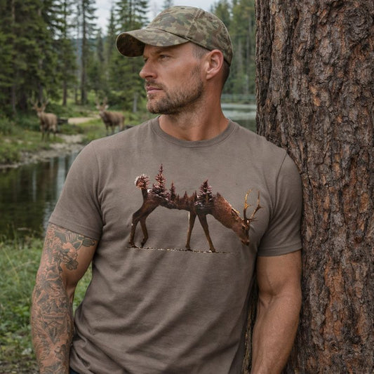 Deer and NatureT shirts, Forest, Wild life, Adventure ,Camper, unisex T shirts