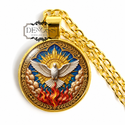 Divine Mercy Jesus  Necklace,Catholic Art Gift,Christian Faith  Necklace,Jesus Christ Collectible,Rays of Grace Commemorative