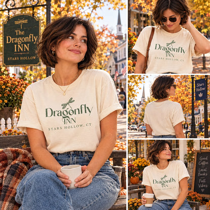 Dragonfly Inn Shirt, Stars Hollow Shirt, Cute Shirts for Women, Gift for Her, Trendy Shirts, Nostalgia Shirt, Fall Shirt, Autumn Shirt