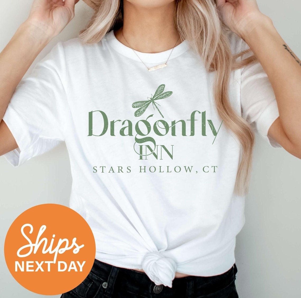 Dragonfly Inn Shirt, Stars Hollow Shirt, Cute Shirts for Women, Gift for Her, Trendy Shirts, Nostalgia Shirt, Fall Shirt, Autumn Shirt