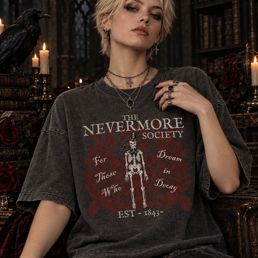 Edgar Allan Poe Shirt ,Nevermore Poet Raven Crow Shirt ,Dark Academia Shirt ,Poetry Tshirts ,Emo Shirt ,Writer Shirt ,Nevermore Shirt ,Poetcore