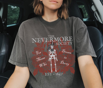 Edgar Allan Poe Shirt ,Nevermore Poet Raven Crow Shirt ,Dark Academia Shirt ,Poetry Tshirts ,Emo Shirt ,Writer Shirt ,Nevermore Shirt ,Poetcore