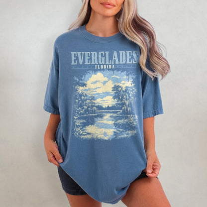 Everglades National Park Shirt, Nature Comfort Colors T-Shirt, Retro Florida Tshirt, 63 Parks Shirt, Travel Graphic Tee, River Florida Gift