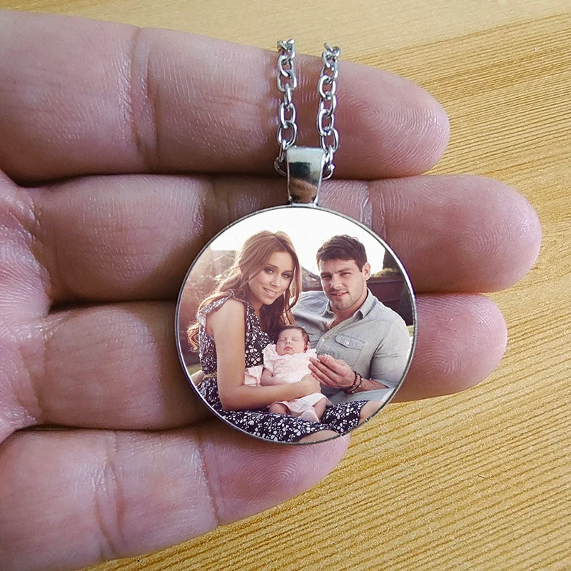 Custom Family Photo Necklace,Personalized Necklace Gift - Denoss