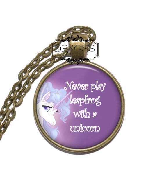 FUNNY PROVERB Necklace,Unicorn Quote,Whimsical Gift,Magic Pendant,Mythical Humor,Enchanted Charm,Unicorn Lover,Playful Saying