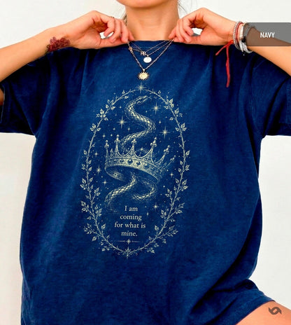 Fae Crown Shirt, Dark Romance Graphic Tee, Cruel Prince Inspired Clothing, Folk of the Air