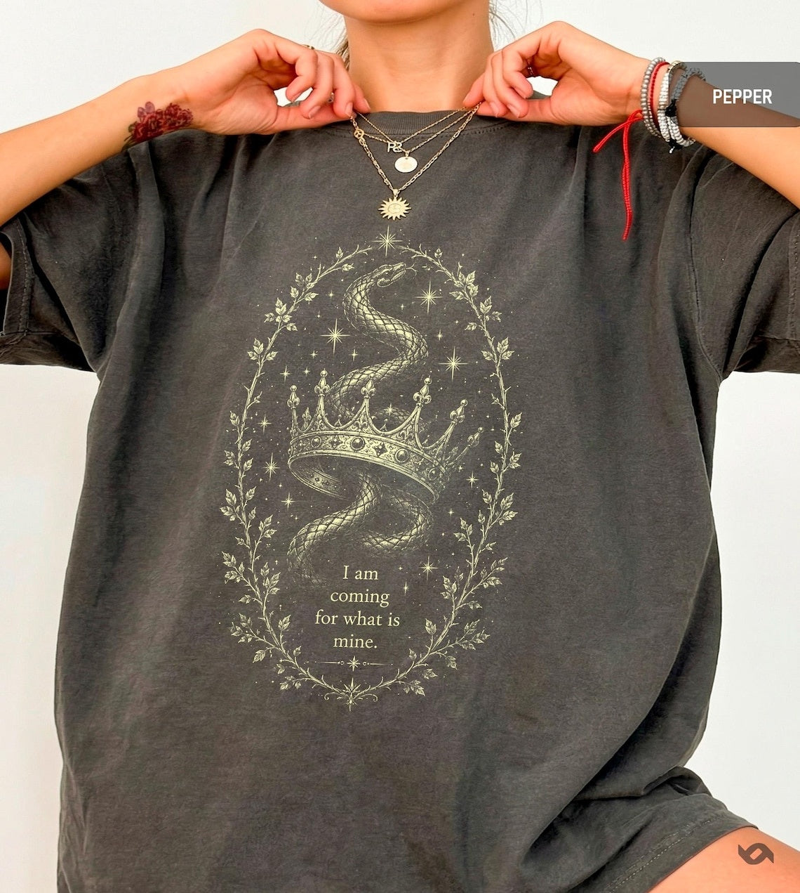 Fae Crown Shirt, Dark Romance Graphic Tee, Cruel Prince Inspired Clothing, Folk of the Air