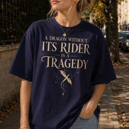 Fourth Wing Dragon Graphic Tee, Romantasy Bookish T-Shirt, Dark Academia Top