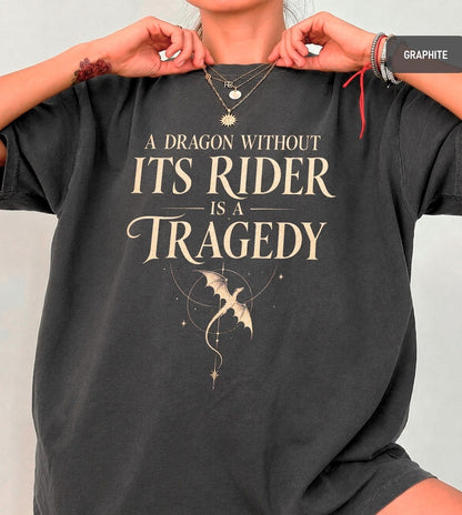 Fourth Wing Dragon Graphic Tee, Romantasy Bookish T-Shirt, Dark Academia Top