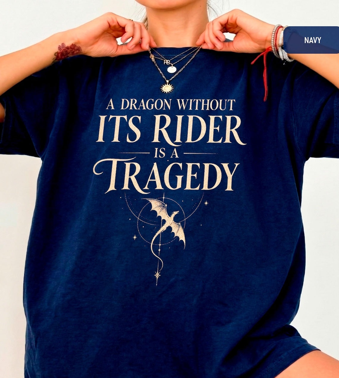Fourth Wing Dragon Graphic Tee, Romantasy Bookish T-Shirt, Dark Academia Top