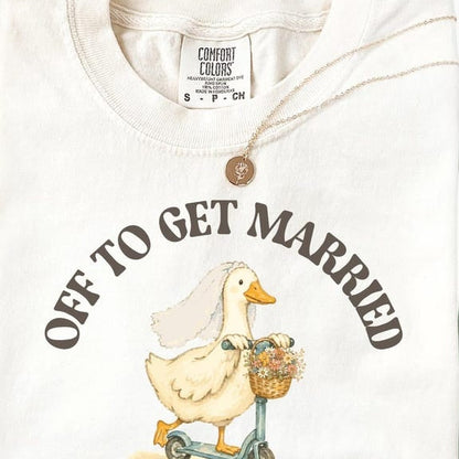 Funny Bachelorette Shirt, Off To Get Married Tee, Goose Bridal Party Top, Off To Party Bridesmaid Gift