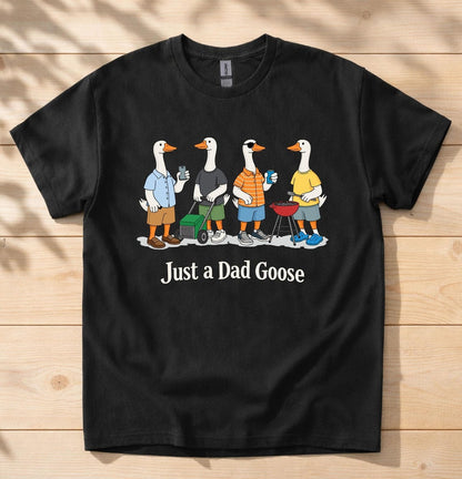 Funny Dad Goose Comfort Colors Shirt, Just A Dad Goose Tee, Dad Life Shirt, Fathers Day Gift, Dad Tee, Funny Goose Shirt