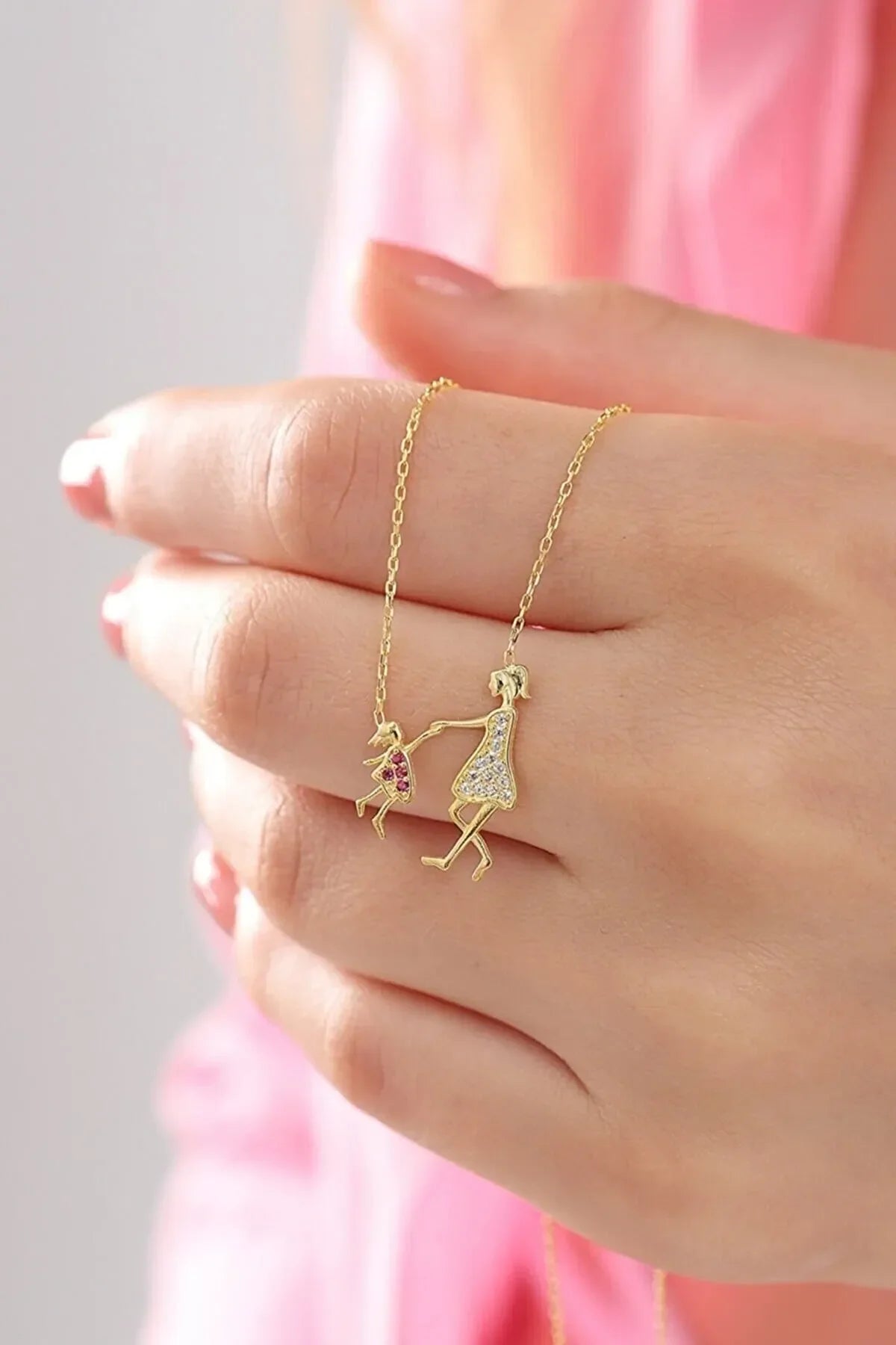 Mother and Child Necklace