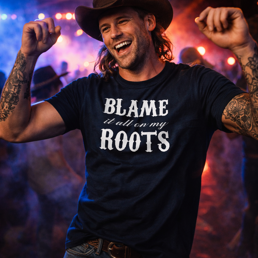 Garth Brooks tshirt,Blame It All On My Roots,Country Music tshirt
