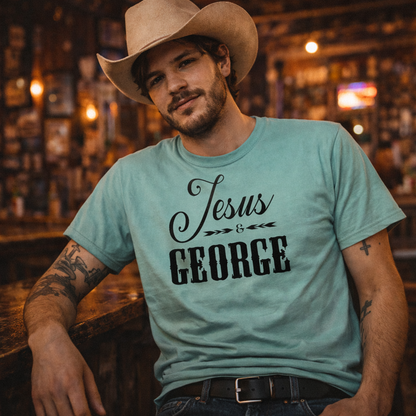 George Strait tshirt,Jesus and Strait,Country Music Tshirt