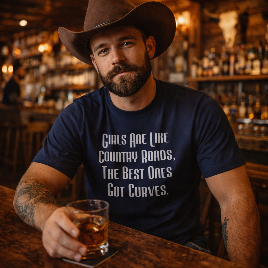 Girls are Like Country Roads,The Best Ones ,Got Curves Tshirt,Country Music Tshirt