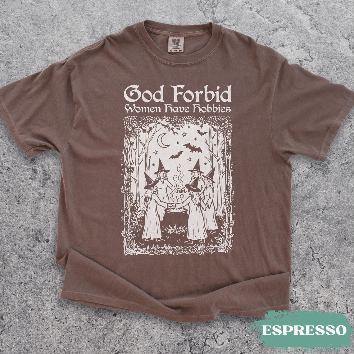 God Forbid Women Have Hobbies Shirt, Medieval Halloween Witch TShirt, Retro Feminist tee,