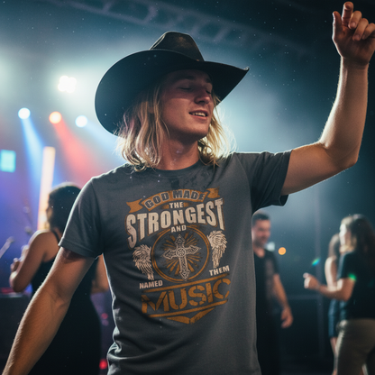 God Found Strongest And Named Them Music T shirt
