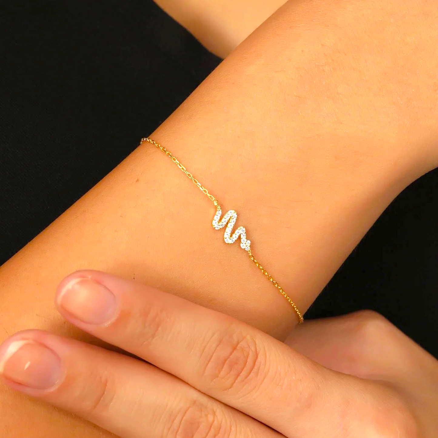 925 Sterling Silver Chain Snake Gold-Silver Bracelet