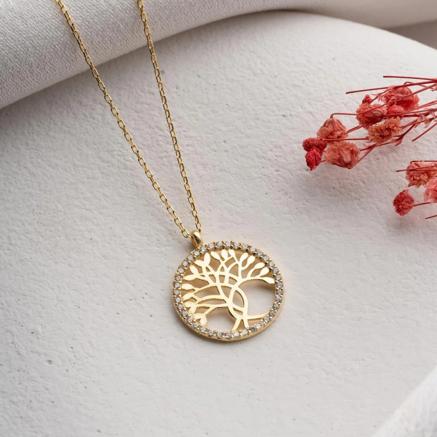925 Sterling Silver Life Tree Necklace