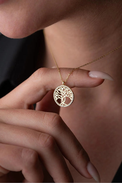 925 Sterling Silver Life Tree Necklace