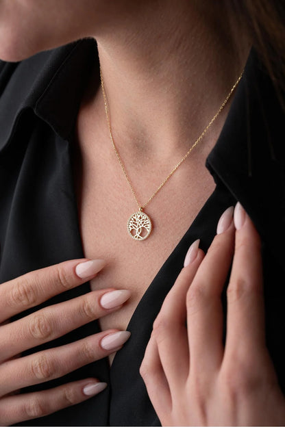 925 Sterling Silver Life Tree Necklace