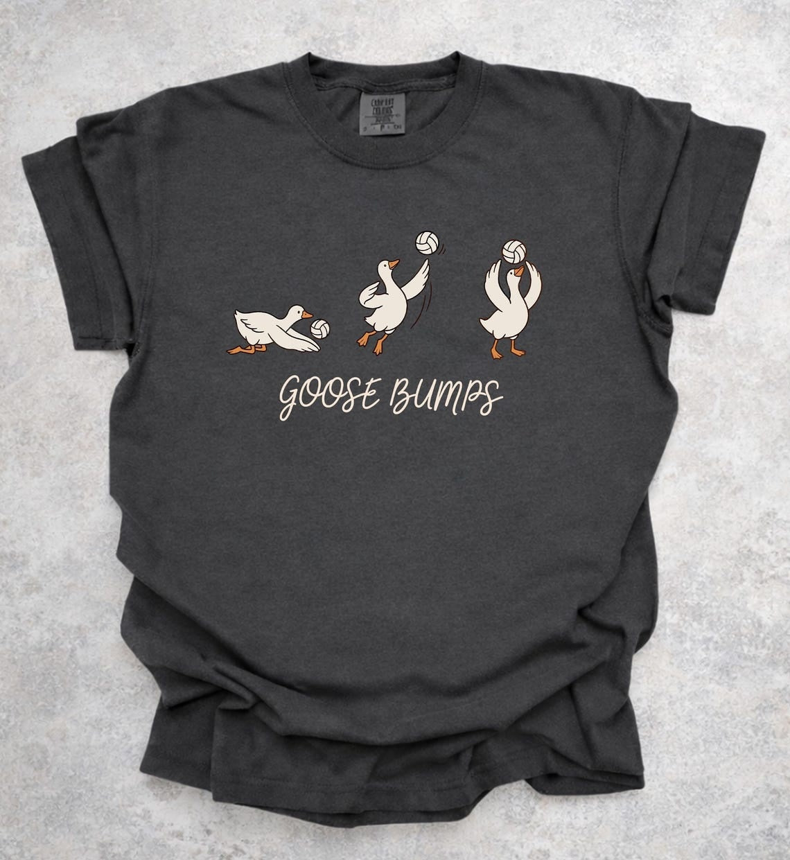 Goose Bumps Volleyball Shirt, Funny Goose Volleyball Team Tshirt, Cute Volleyball Player Shirt, Comfort Colors Sports Shirt