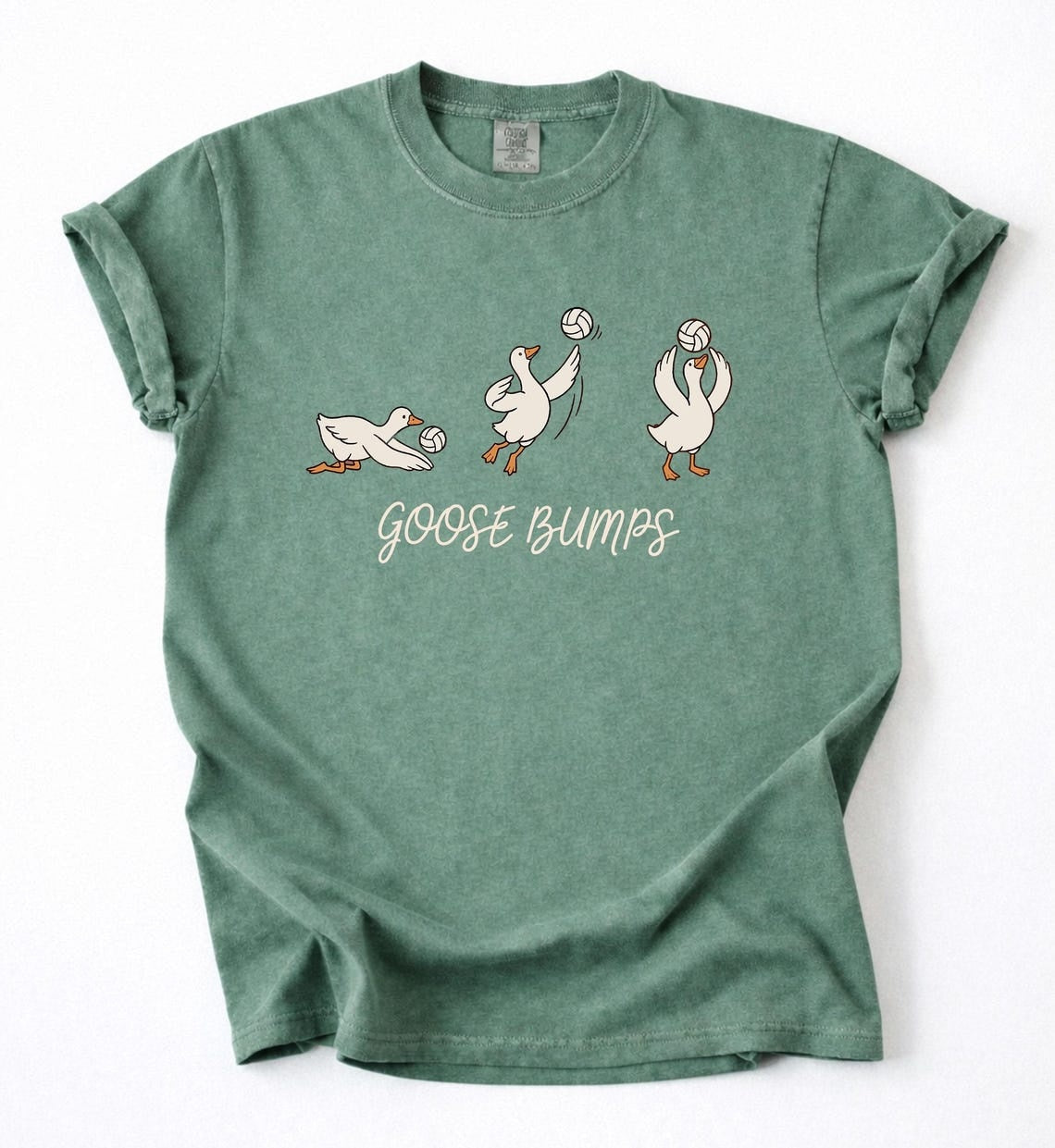 Goose Bumps Volleyball Shirt, Funny Goose Volleyball Team Tshirt, Cute Volleyball Player Shirt, Comfort Colors Sports Shirt