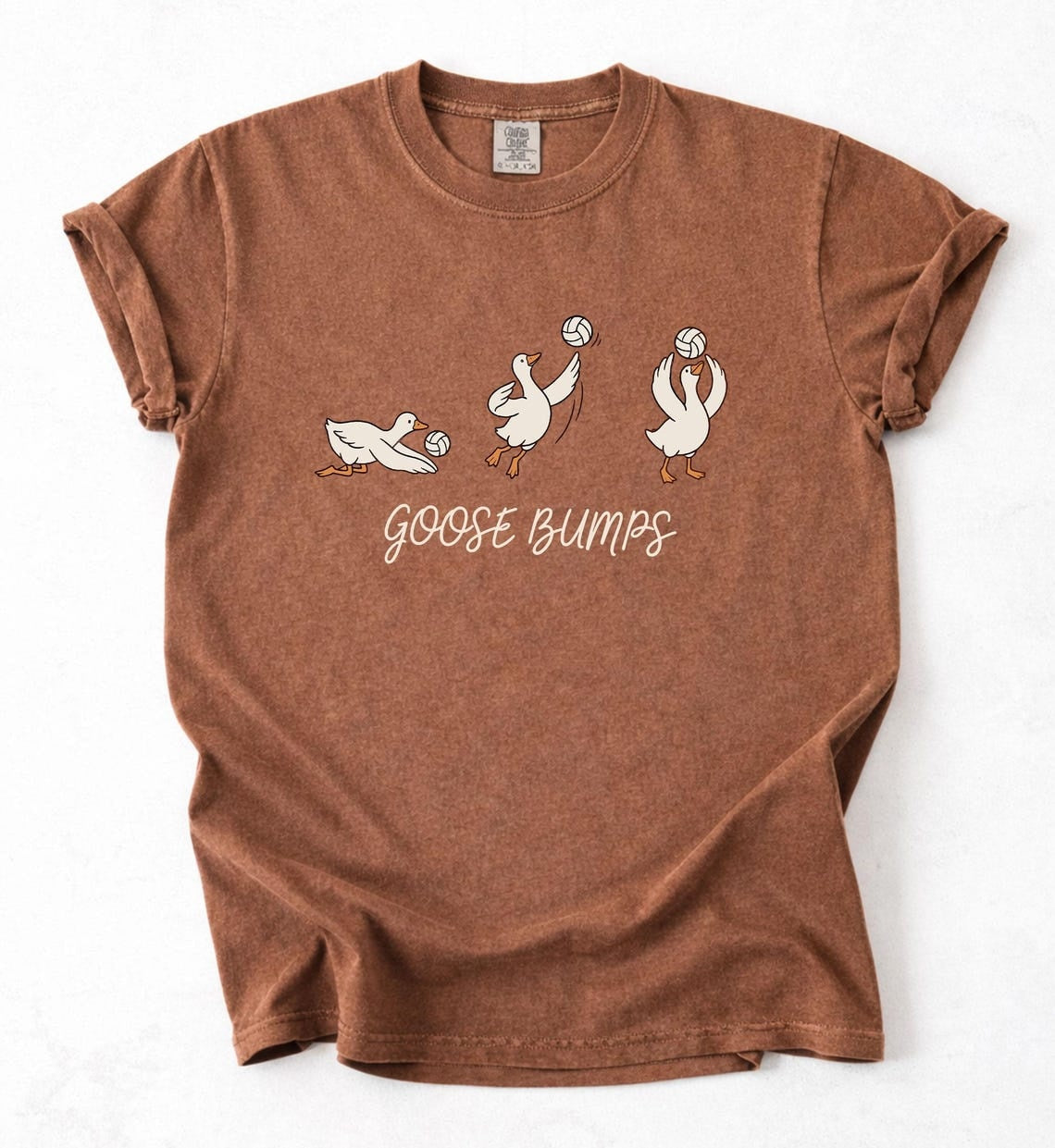 Goose Bumps Volleyball Shirt, Funny Goose Volleyball Team Tshirt, Cute Volleyball Player Shirt, Comfort Colors Sports Shirt