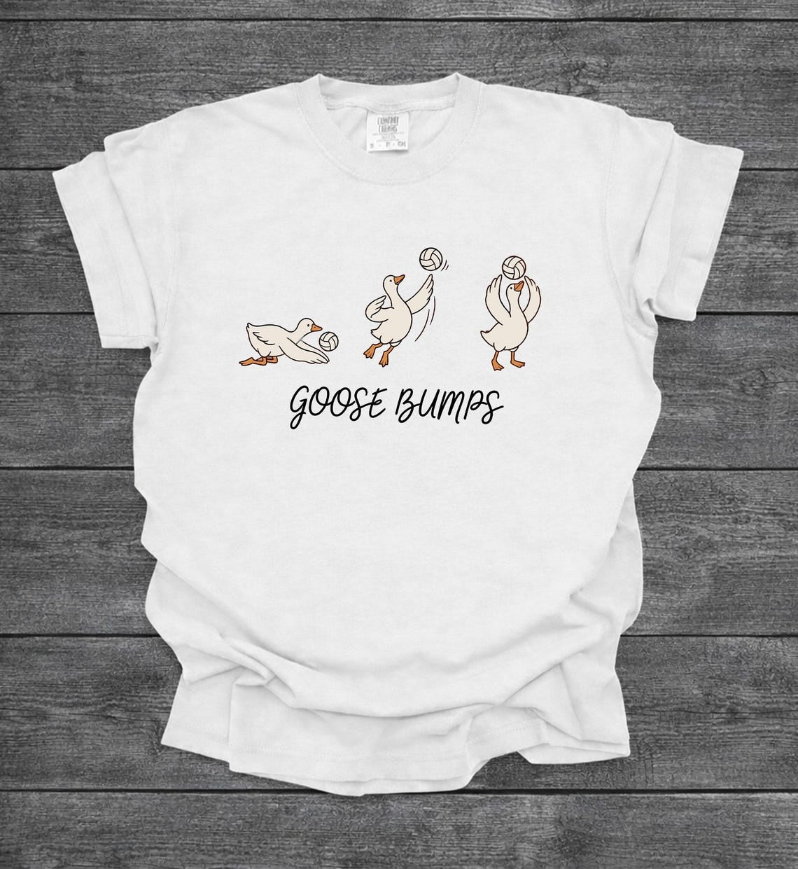 Goose Bumps Volleyball Shirt, Funny Goose Volleyball Team Tshirt, Cute Volleyball Player Shirt, Comfort Colors Sports Shirt