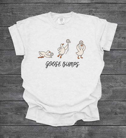 Goose Bumps Volleyball Shirt, Funny Goose Volleyball Team Tshirt, Cute Volleyball Player Shirt, Comfort Colors Sports Shirt