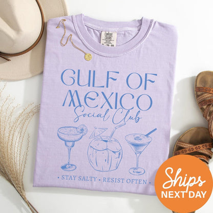 Gulf of Mexico Social Club Shirt, Anti Trump Comfort Colors® Tee Shirt Gift for Democrats, Progressive Liberal Shirt, Political Tees