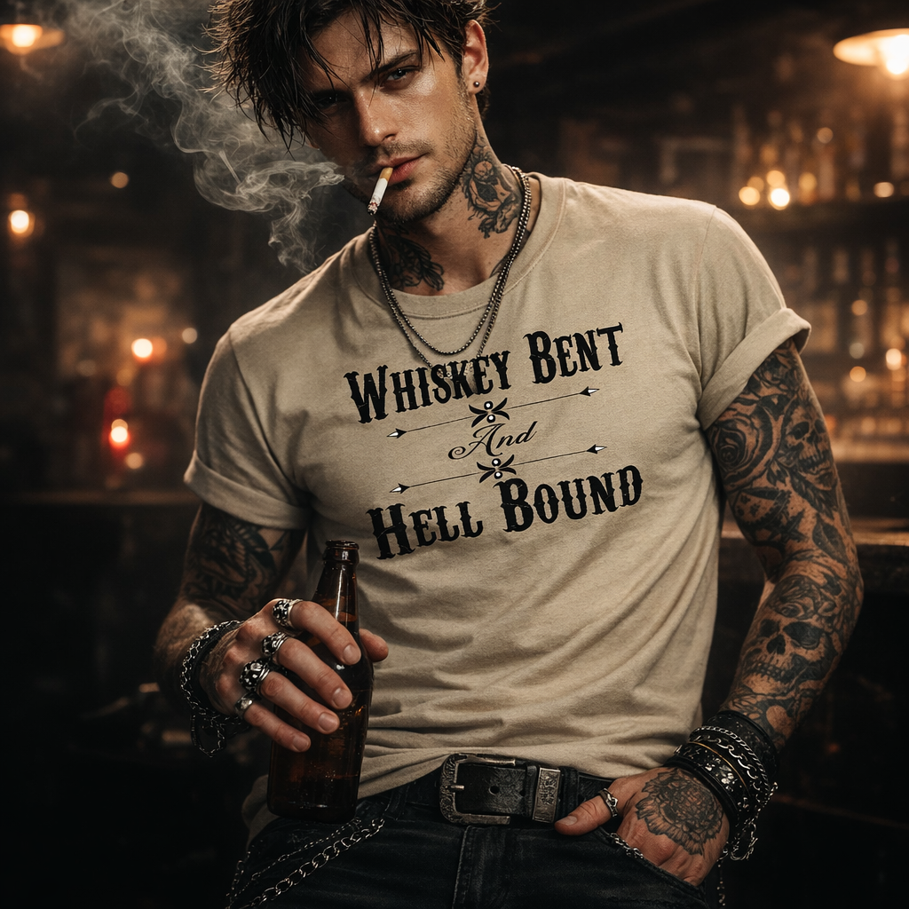 Hank Williams Jr,Whiskey Bent and Hell Bound,Country Music Inspired Tshirt