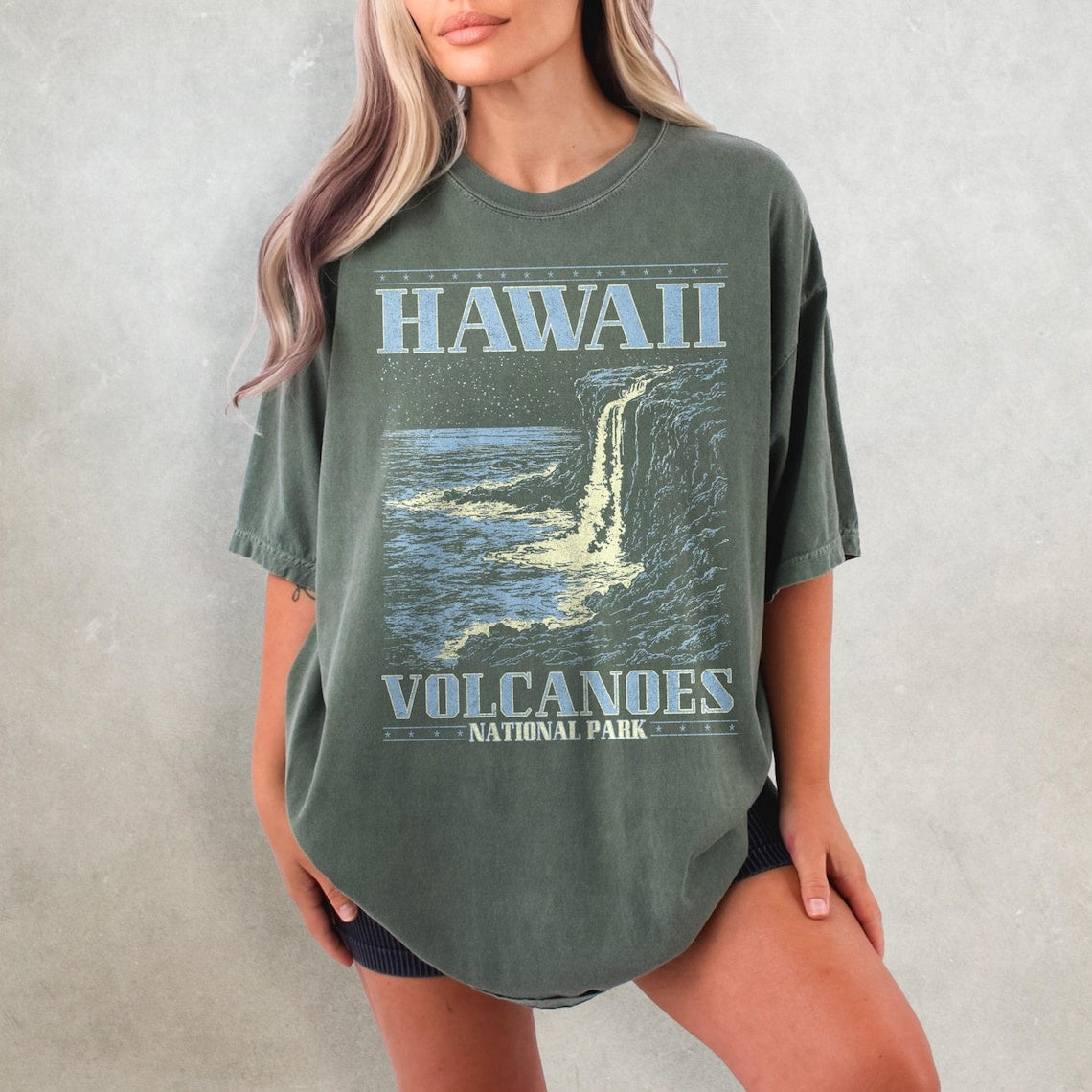 Hawaii Volcanoes National Park Shirt, National Park Comfort Colors T-Shirt, Hawaii Shirt, 63 Parks Shirt, Granola Girl Gift, Nature T Shirt
