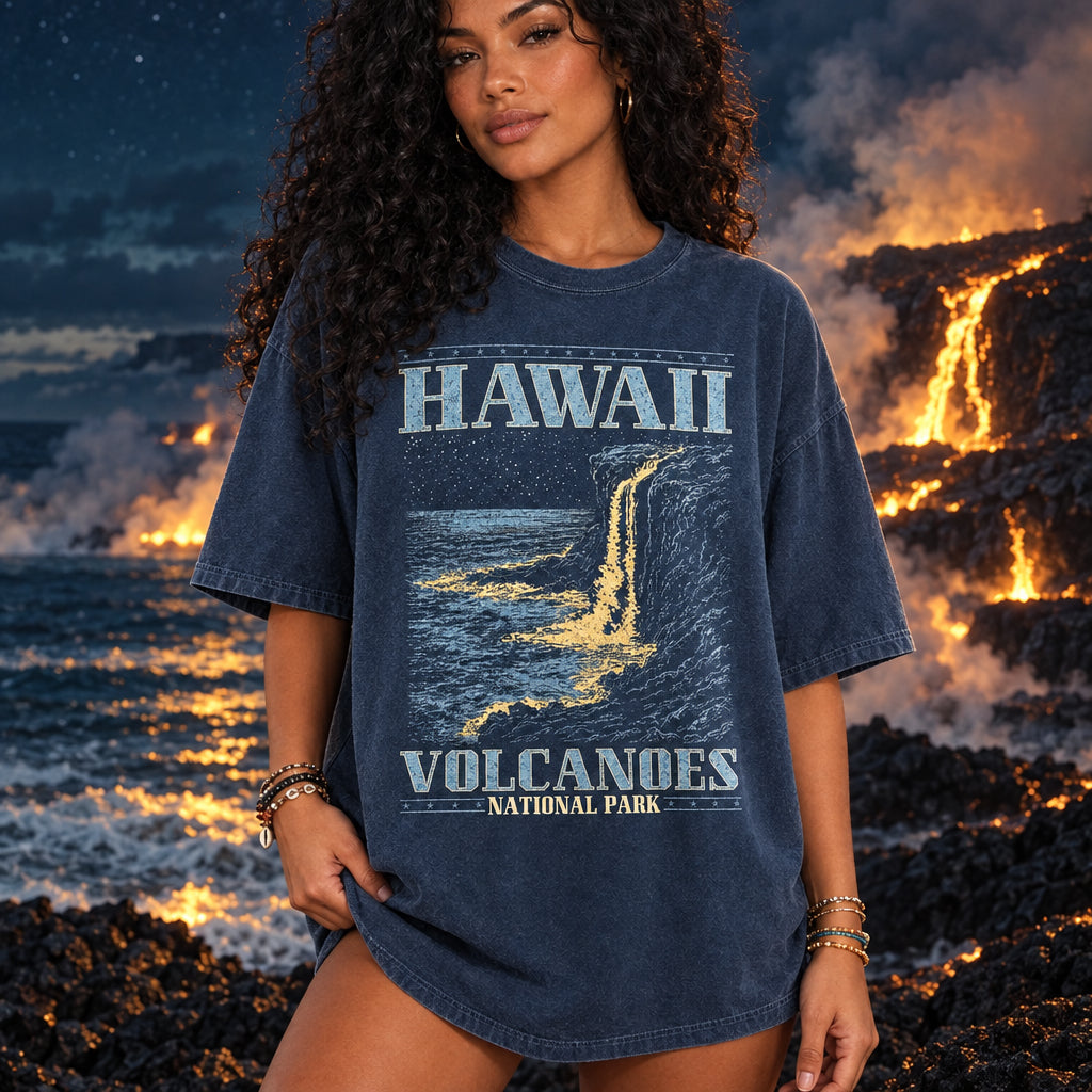 Hawaii Volcanoes National Park Shirt, National Park Comfort Colors T-Shirt, Hawaii Shirt, 63 Parks Shirt, Granola Girl Gift, Nature T Shirt