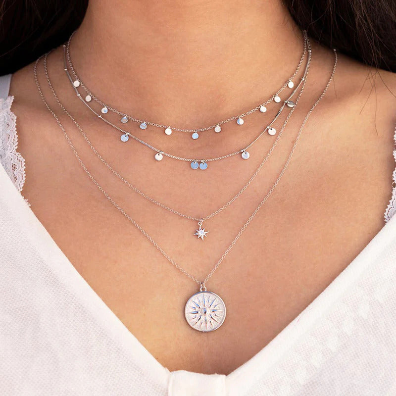 Dainty Small Coins Choker Necklace