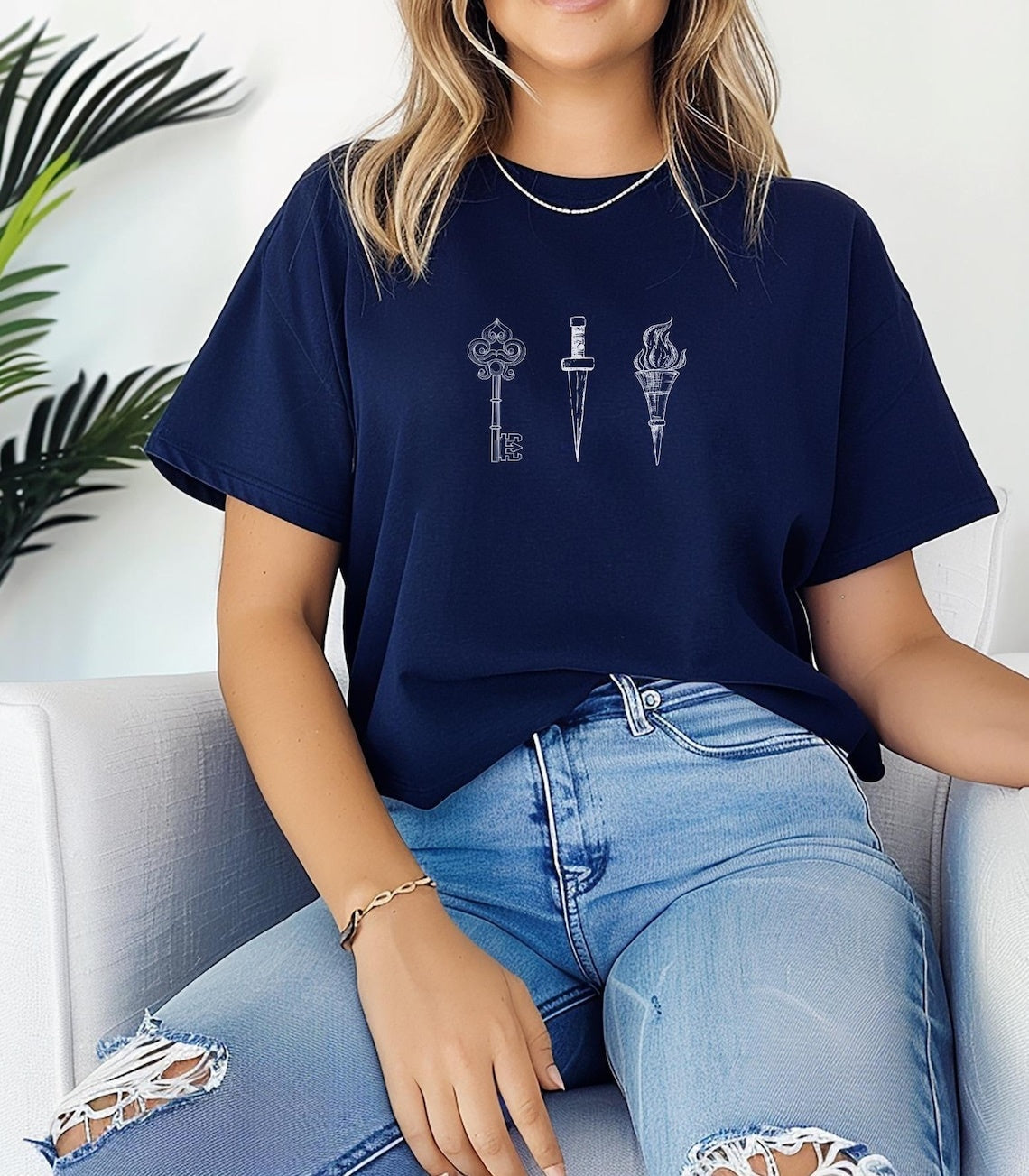 Hecate Shirt ,Hecate Symbols Dagger Key Torch Hekate Moon Goddess Mother Maiden Crone Hecate Witchy Stuff Triple Goddess Goddess Hecate